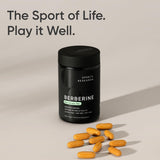 Sports Research softgels junto a una taza para uso cotidiano fácil