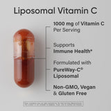 Sports Research primer plano de cápsula que revela cubierta liposomal y ventaja de absorción