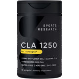 Sports Research envase frontal del CLA 90 softgels mostrando pureza y marca