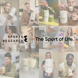 Sports Research envase en desayuno saludable, mejora la proteína diaria sin alterar recetas