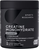 Sports Research envase junto a mano, muestra tamaño y 90 servicios