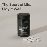 Sports Research textura de la cápsula enfatizando formulación micronizada y pureza