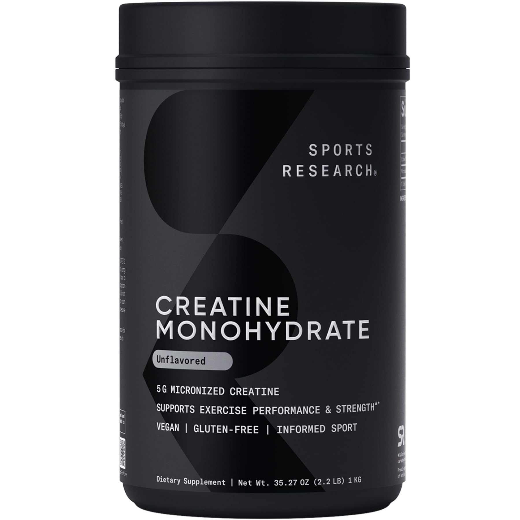 Sports Research envase frontal mostrando 200 servicios y beneficio claridad