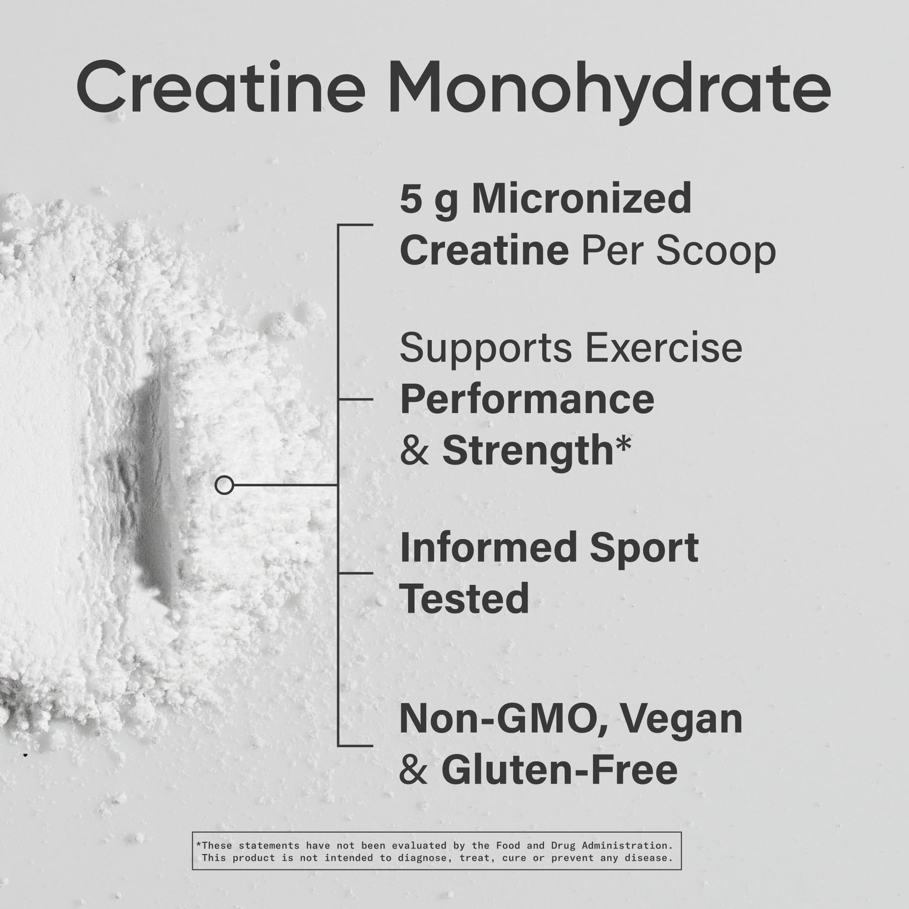 Sports Research polvo micronizado en primer plano, mezcla sin grumos