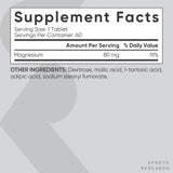 Sports Research detalle de etiqueta que muestra instrucciones y certificaciones