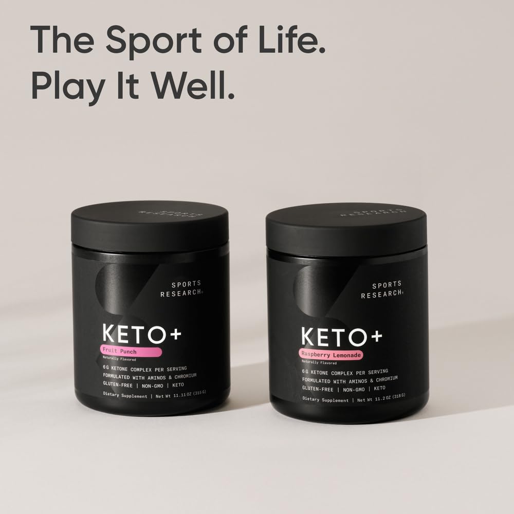 Sports Research etiqueta con certificaciones Keto Certified e IGEN non-GMO para mayor confianza