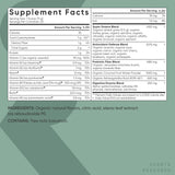 Sports Research etiqueta de ingredientes orgánicos mostrando origen y trazabilidad