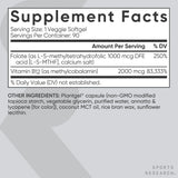 Etiqueta nutricional Sports Research enfocada en ingredientes activos y transparencia