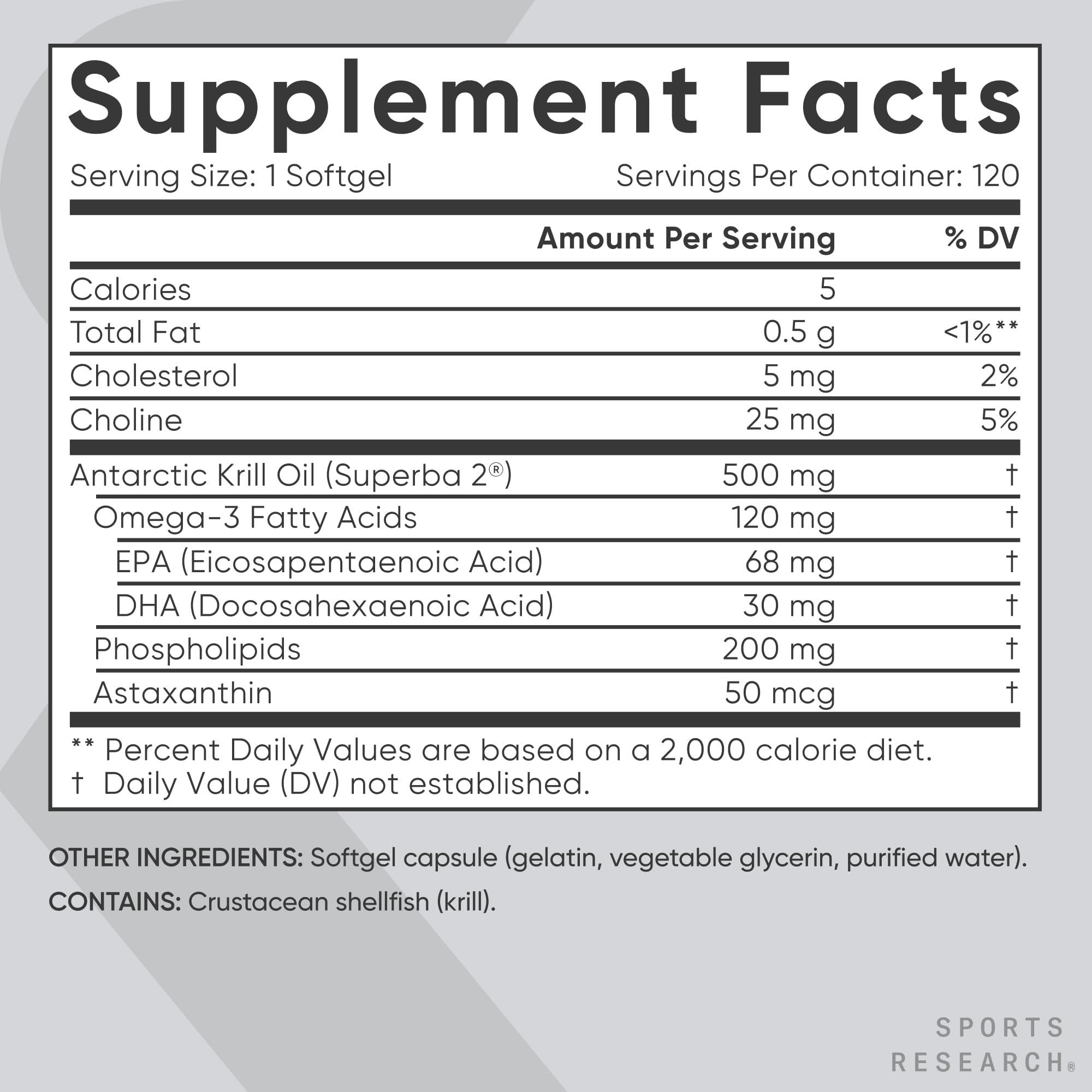 Sports Research etiqueta nutricional en primer plano para transparencia