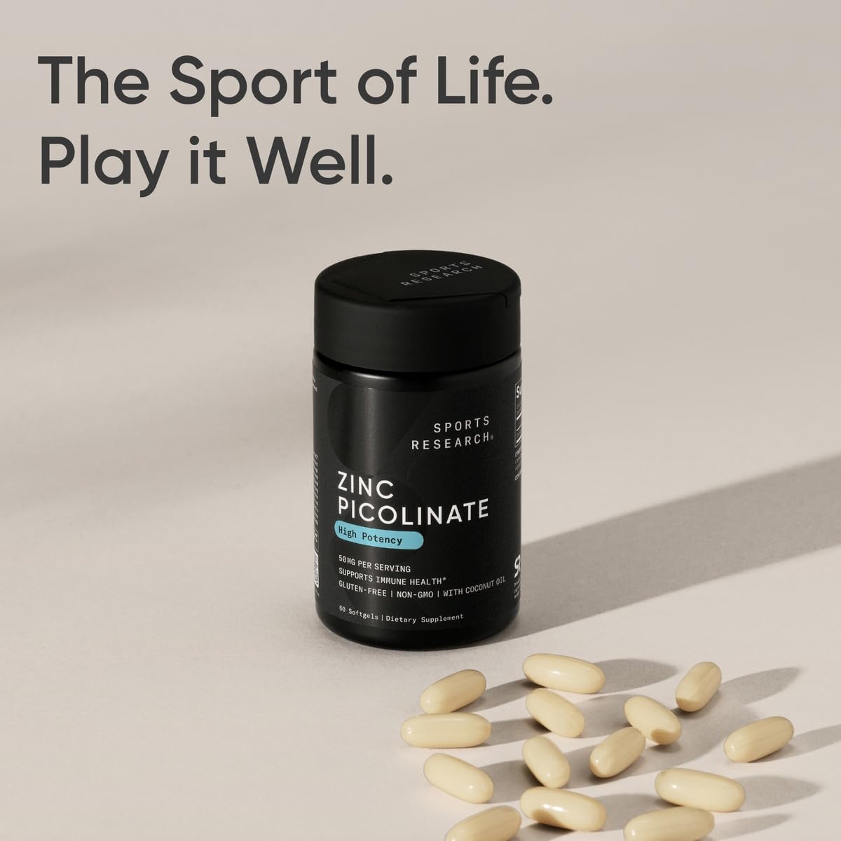 Sports Research zoom a la etiqueta nutricional mostrando ingredientes claros