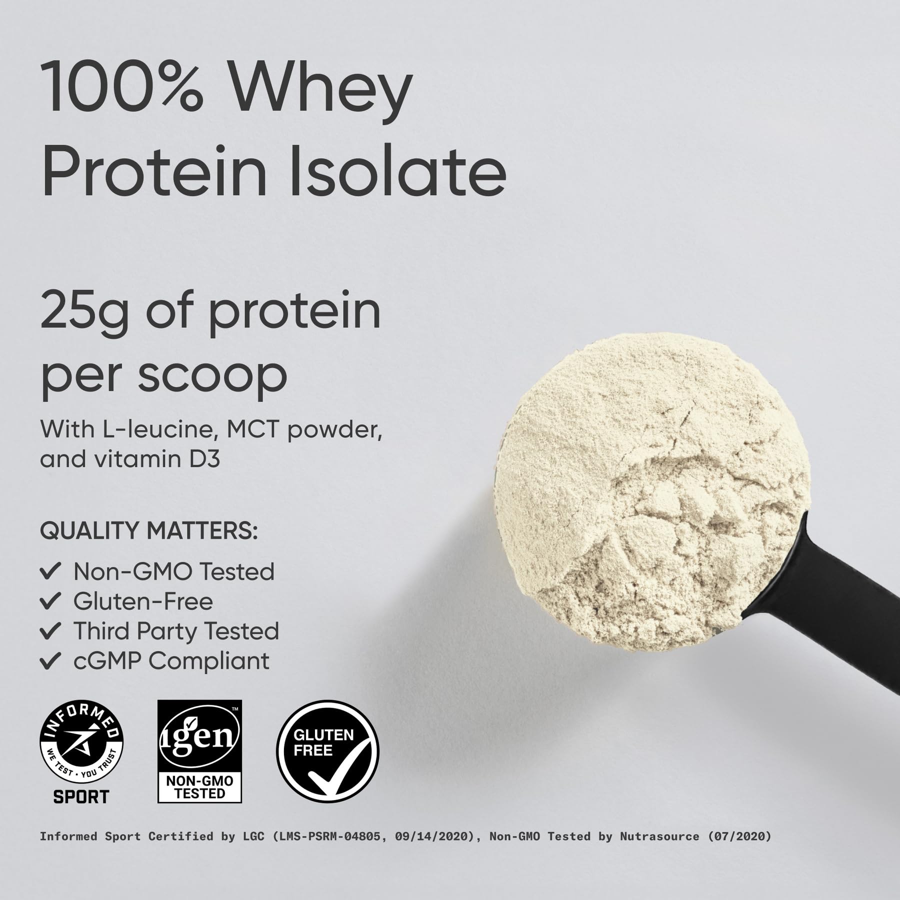 Sports Research etiqueta trasera mostrando tabla nutricional y ingredientes