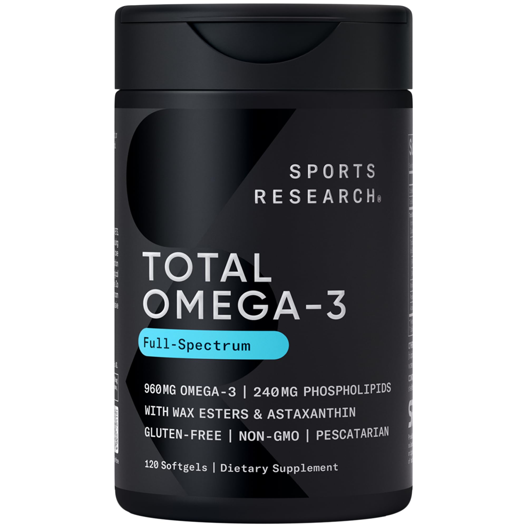 Sports Research frasco frontal mostrando el envase y beneficio de alta potencia