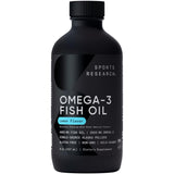 Sports Research botella frontal 8oz mostrando diseño y capacidad