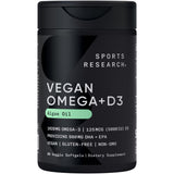 Sports Research frente del envase mostrando cápsulas veganas y beneficio claro