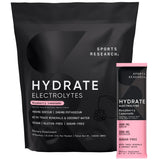 Sports Research envase frontal Raspberry Lemonade mostrando beneficio practicidad