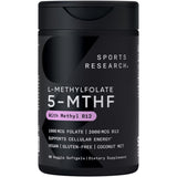 Sports Research frasco frontal de plantgels que muestra dosis clara y beneficio de absorción