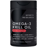 Sports Research frasco frontal mostrando 60 cápsulas y ventaja de concentración