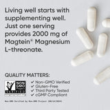 Sports Research Magtein en primer plano evidenciando concentración del ingrediente