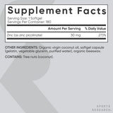 Ingredientes Sports Research con aceite de coco orgánico resaltado como vehículo natural