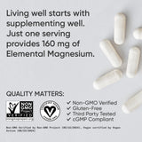 Sports Research etiqueta de ingredientes que evidencia 160 mg glicinato