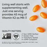 Granos de garbanzo fermentado fuente vegetal de MK‑7 de Sports Research