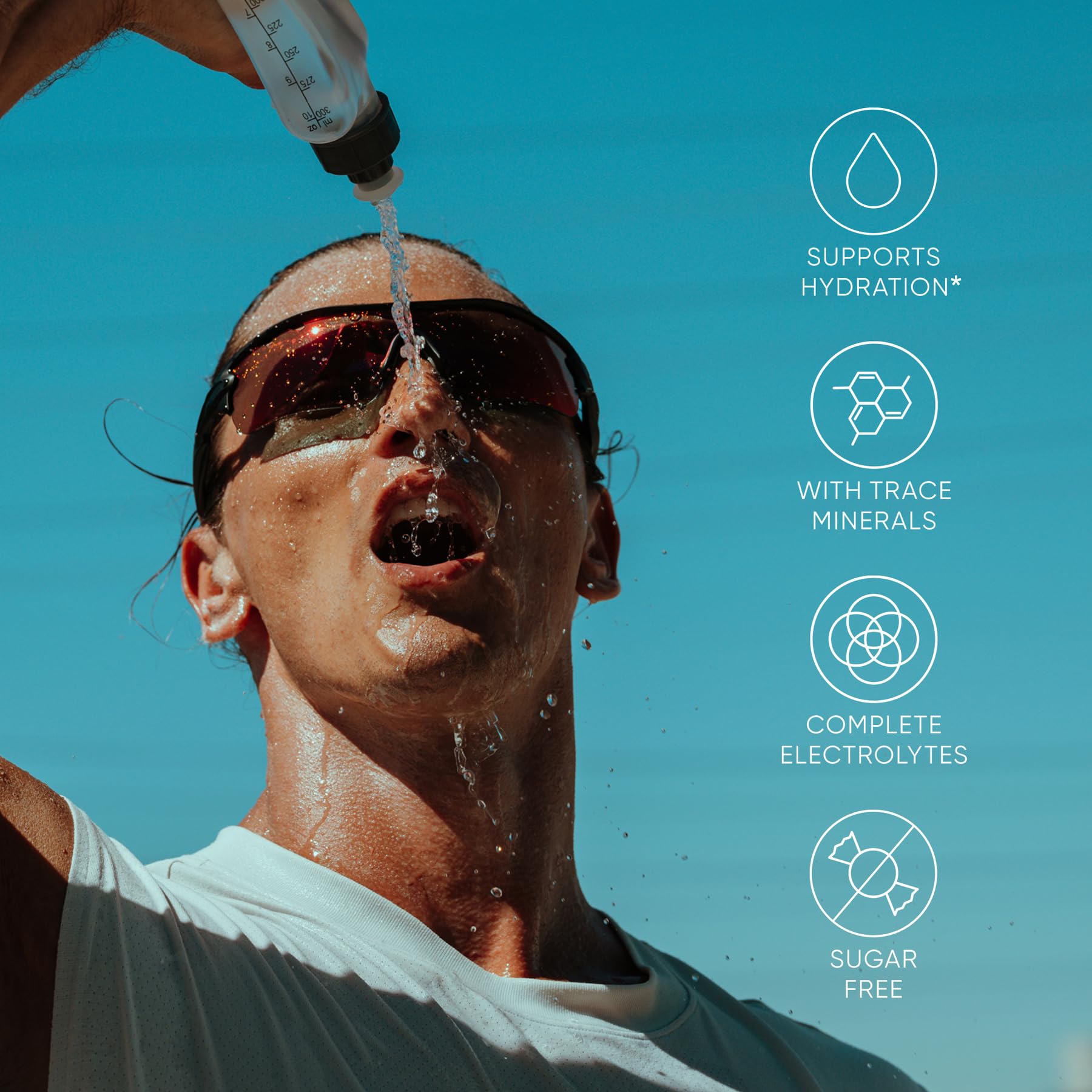 Sports Research lista de ingredientes mostrando electrolitos y vitaminas clave