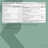 Ingredientes orgánicos sobre mesa destacando frutas y algas de Sports Research
