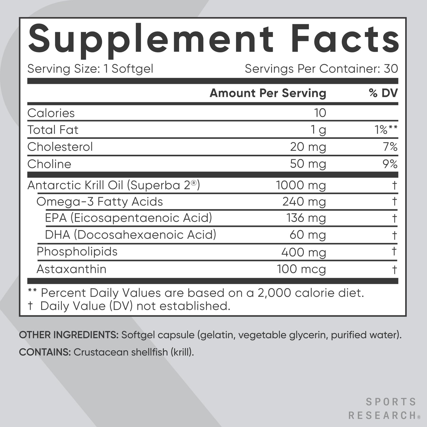 Sports Research etiqueta nutricional enfocada para información transparente