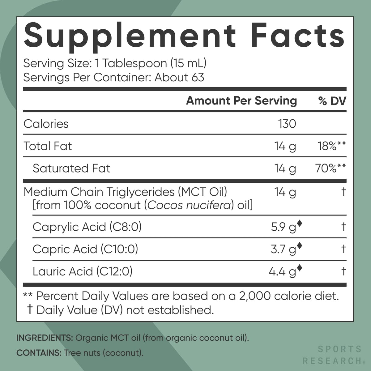 Sports Research MCT Oil incorporado en batido proteico para mejor textura y energía