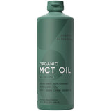 Sports Research frasco frontal del MCT Oil 32 oz mostrando etiqueta orgánica y tamaño