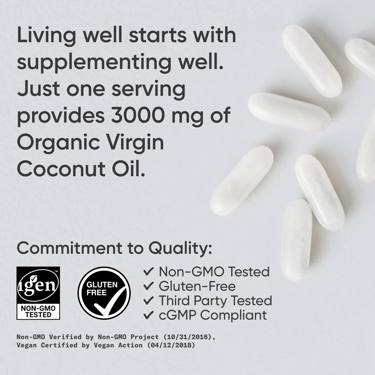 Sports Research textura del aceite de coco orgánico prensado en frío, pureza visible