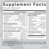 Sports Research producto en mesa con comida para mejor digestión tras comidas