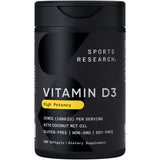 Sports Research envase frontal mostrando 360 softgels y beneficios claros