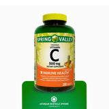 Spring Valley botella abierta sobre encimera resaltando conveniencia y almacenamiento