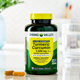 Spring Valley etiqueta con datos nutricionales y lista de ingredientes