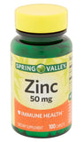 Spring Valley etiqueta con ingredientes y dosis claras