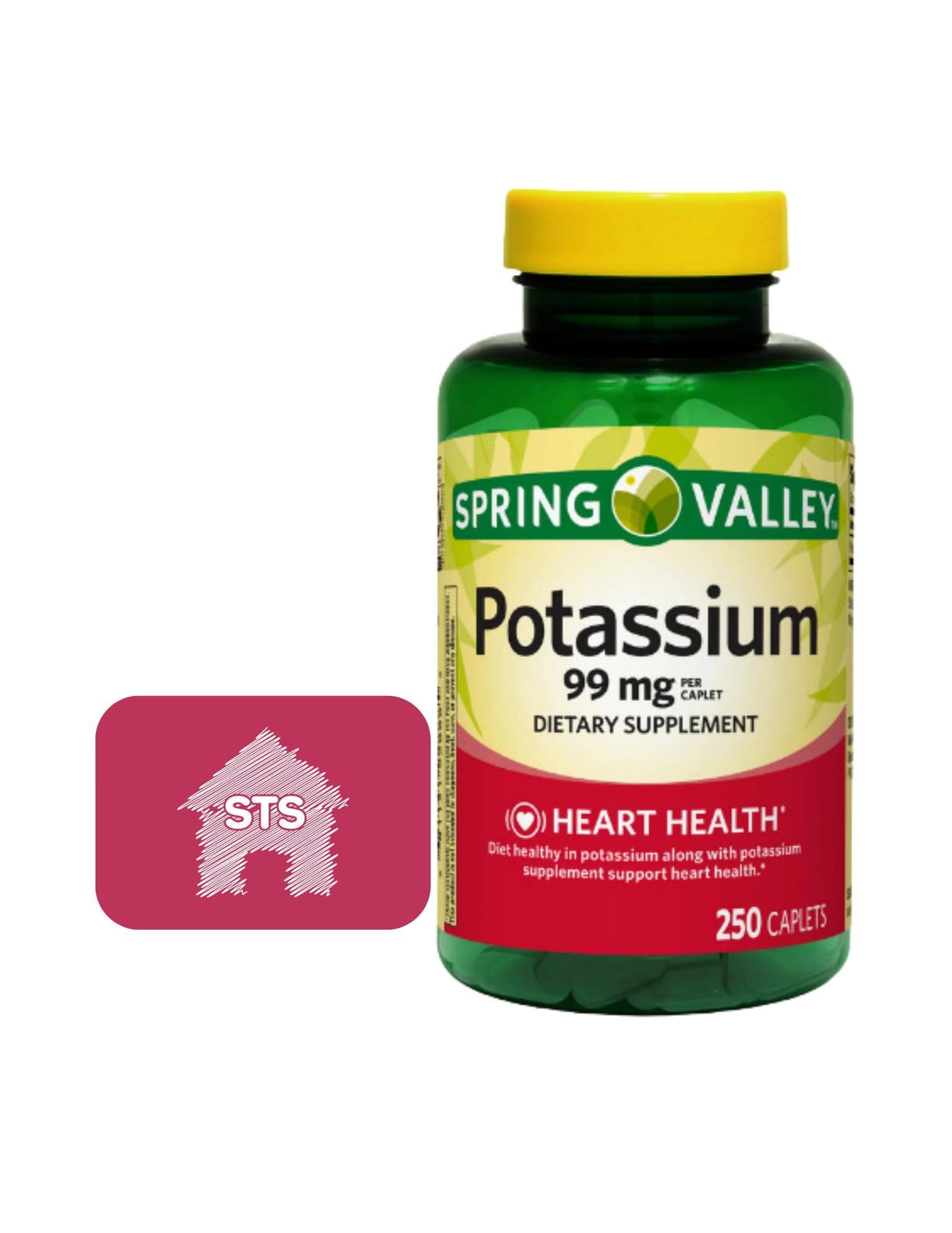 Spring Valley envase frontal claro muestra durabilidad y suministro prolongado