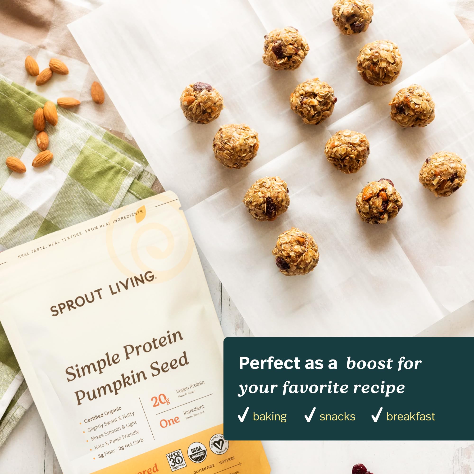 Sprout Living comparación de tamaño del envase para referencia