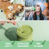 Comparación de tamaño de 1 libra Sprout Living, rinde hasta 90 raciones
