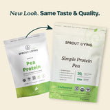 Sprout Living textura del polvo cremosa para mezcla fácil