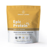 Sprout Living bote frontal mostrando etiqueta limpia y beneficios