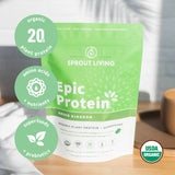 Sprout Living etiqueta nutricional en detalle, información clara y transparente