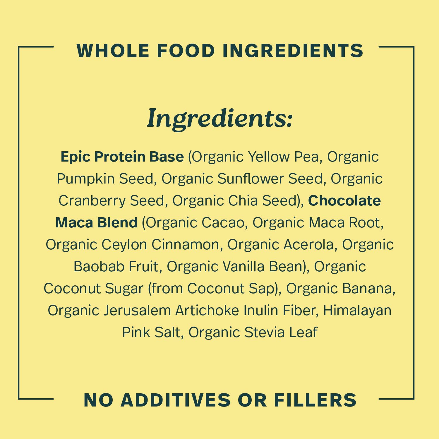 Sprout Living etiqueta nutricional detalle, transparencia en ingredientes