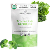Sprout Living envase frontal mostrando el producto y ventajas prácticas
