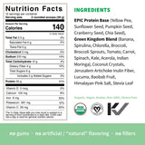 Sprout Living ingredientes: semillas y greens orgánicos, nutrición densa