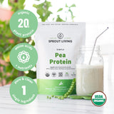 Sprout Living proteína añadida en masa horneada, beneficio de uso culinario versátil