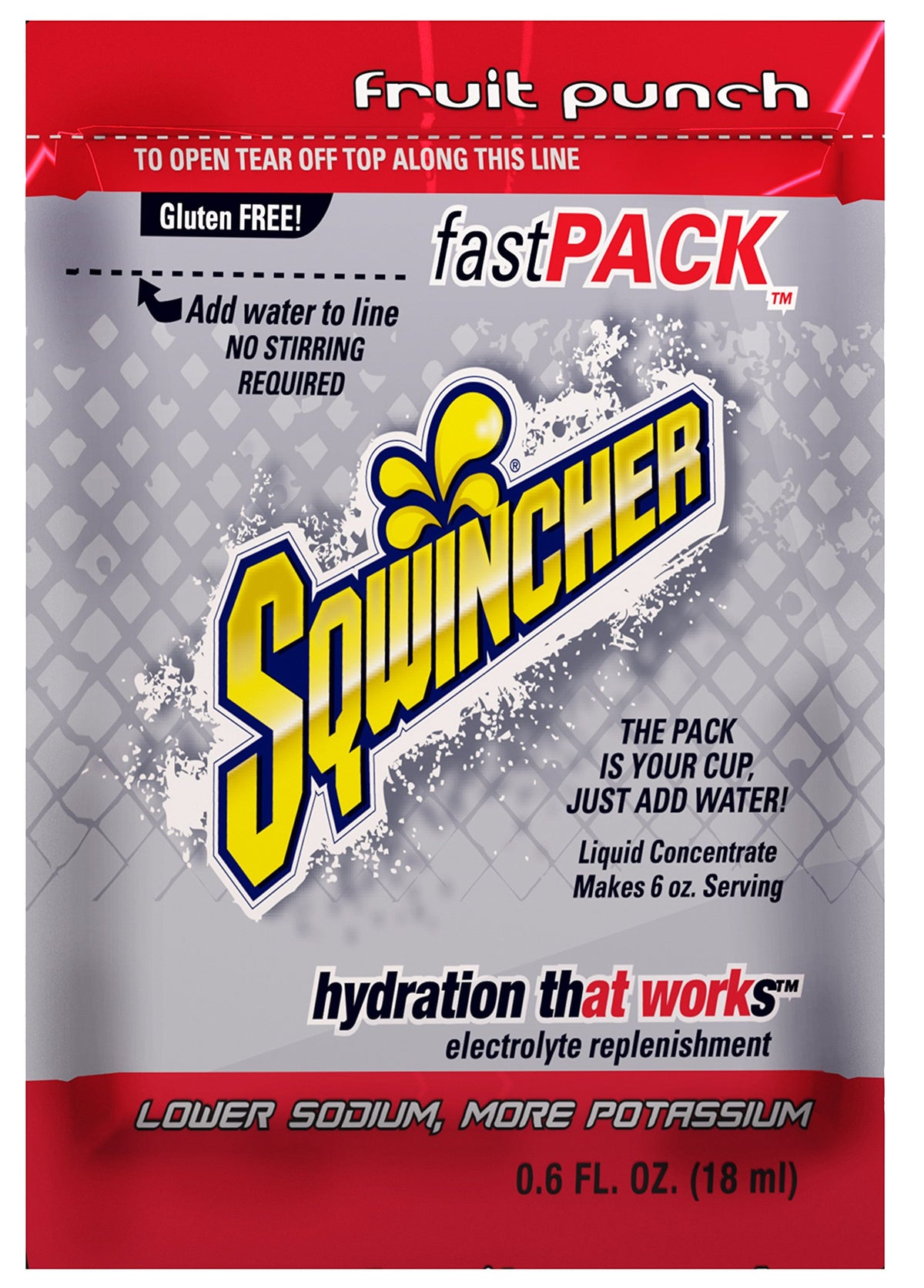 Sqwincher sobre Fast Pack frente beneficios hidratación rápida en trabajo