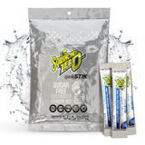 Sqwincher envase frontal mostrando 50 sobres, conveniencia instantánea