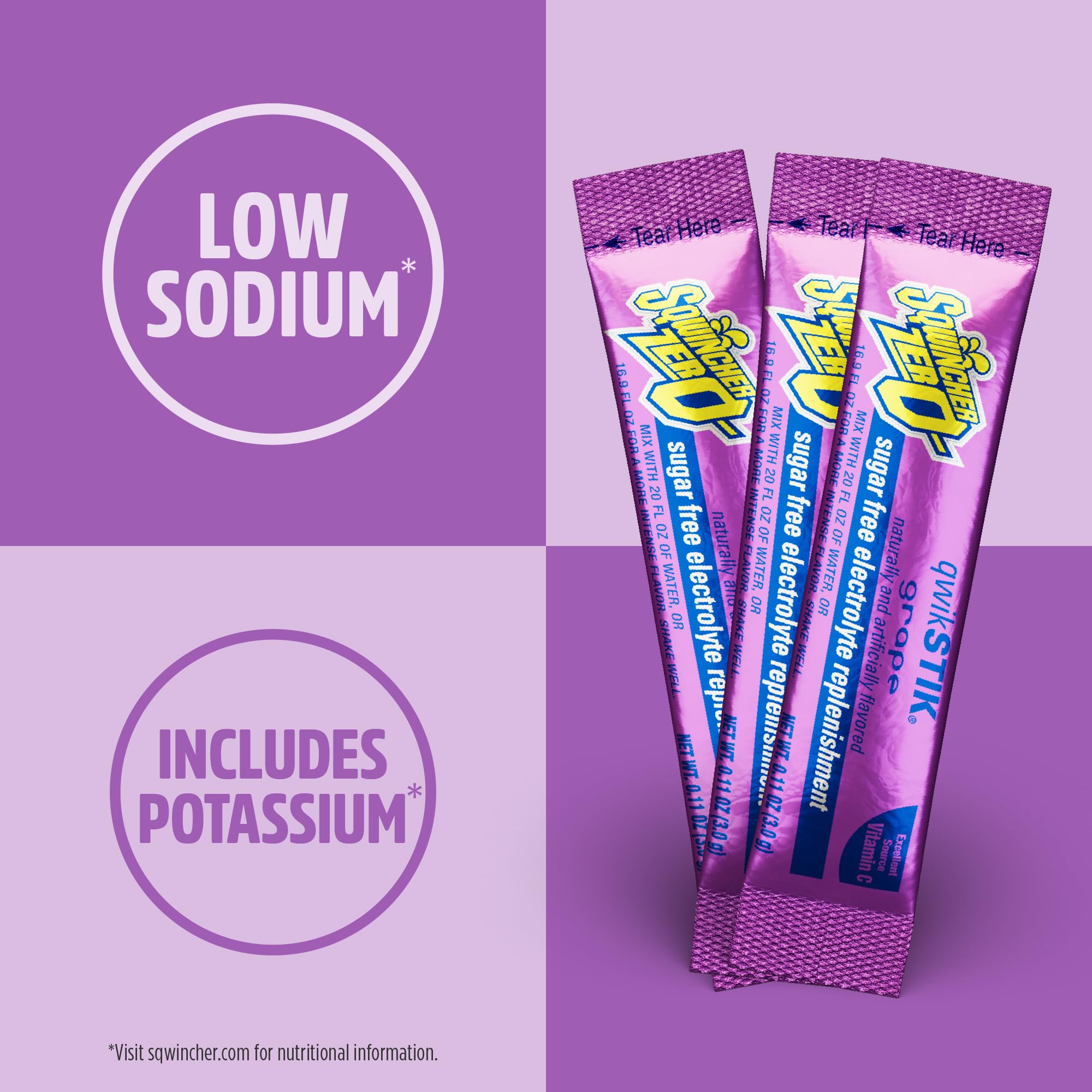 Usuario vertiendo Sqwincher en botella 20 oz hidratación práctica
