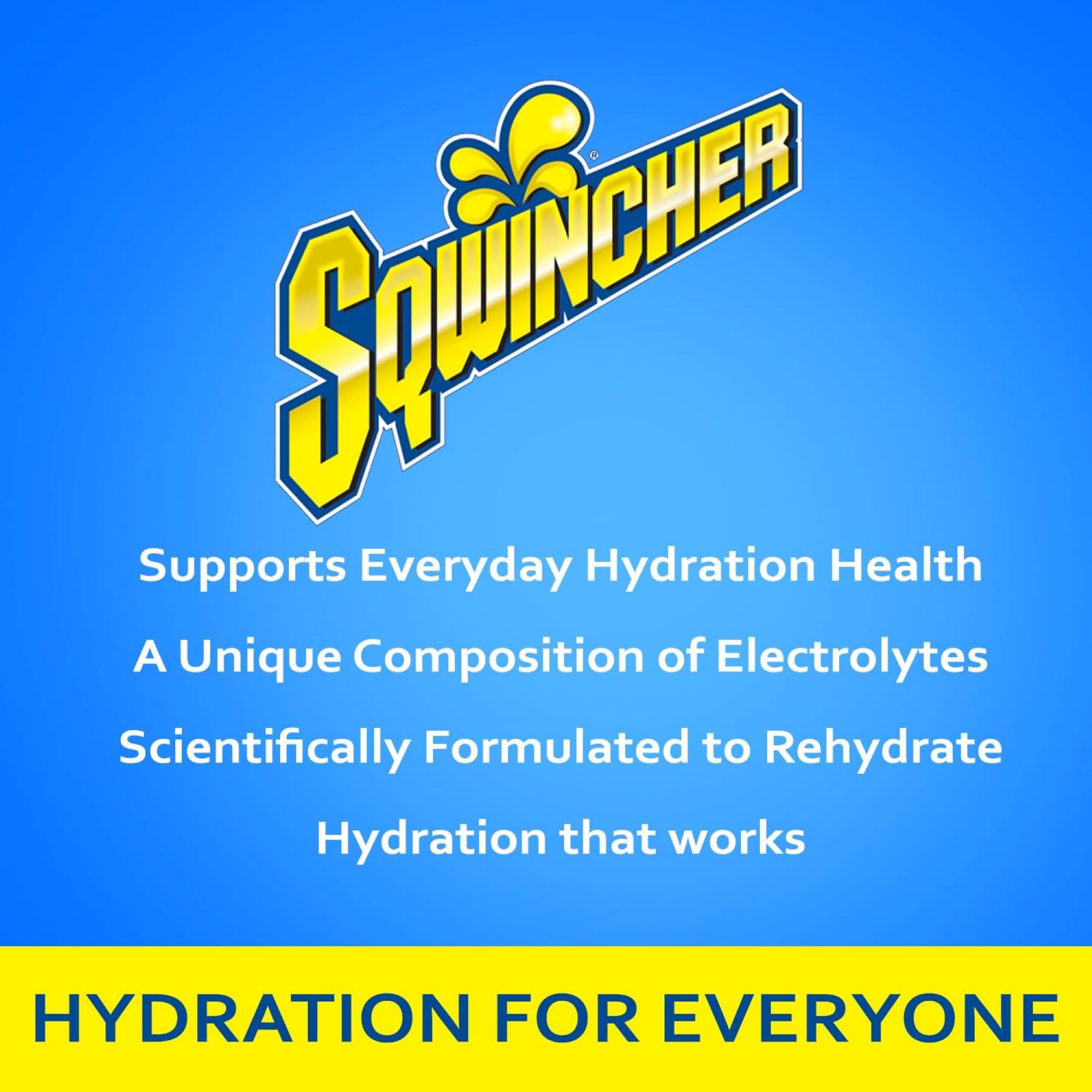 Sqwincher sobres individuales dispersos, fácil transporte y uso